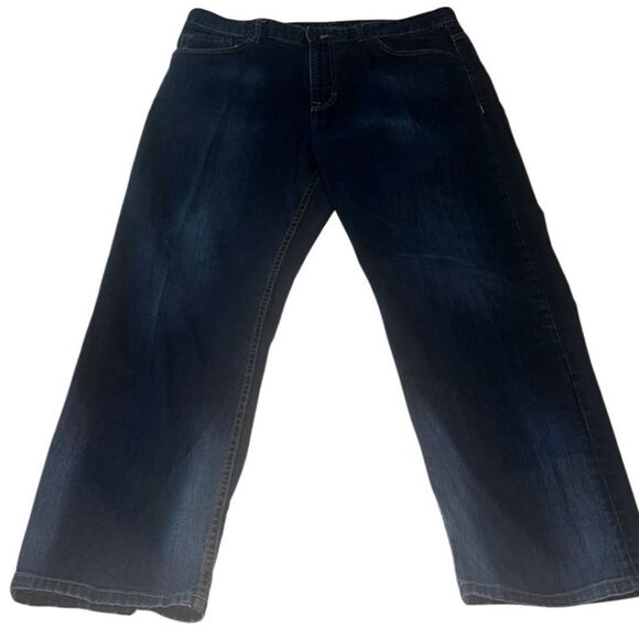 Calvin Klein Blue Relaxed Straight 5 Pocket Men's Jeans Size 36 - Picture 3 of 10